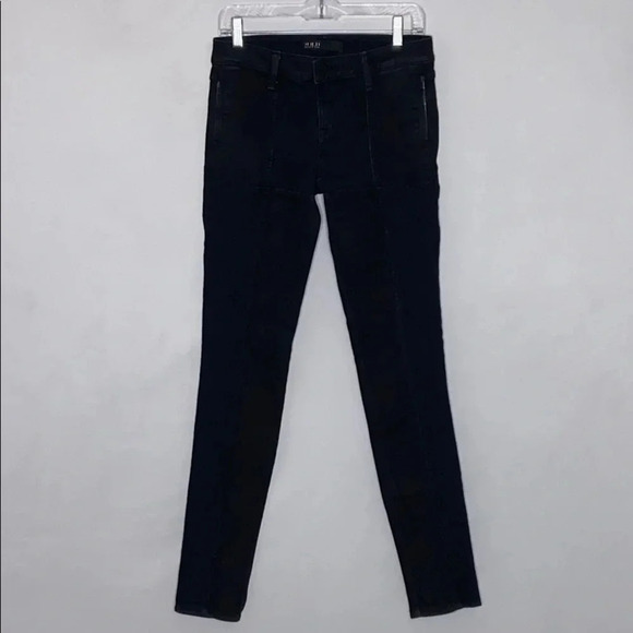 Design Lab Patchwork Coated Denim Jeggings - Size 29 - Picture 1 of 8